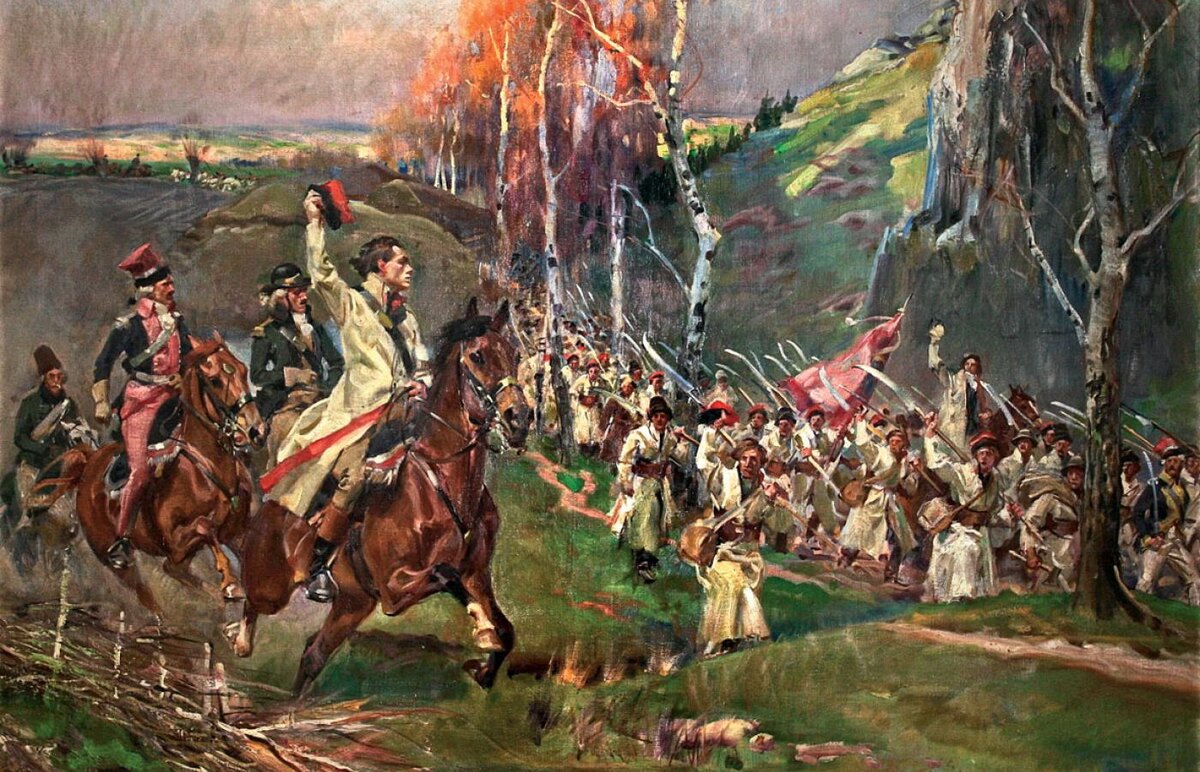 сам Косцюшко на картине художника