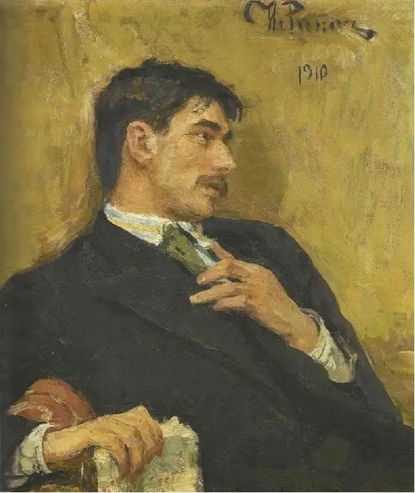 Портрет К. Чуковского работы И. Репина, 1910