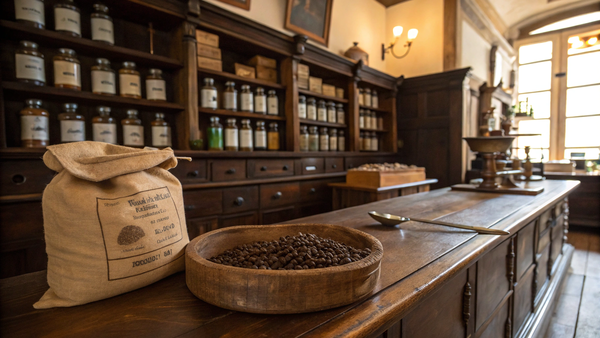 Фото: Аптечная лавка XVII века с кофе