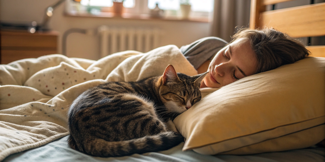 Можно ли спать с кошкой в одной постели: гигиена против комфорта
