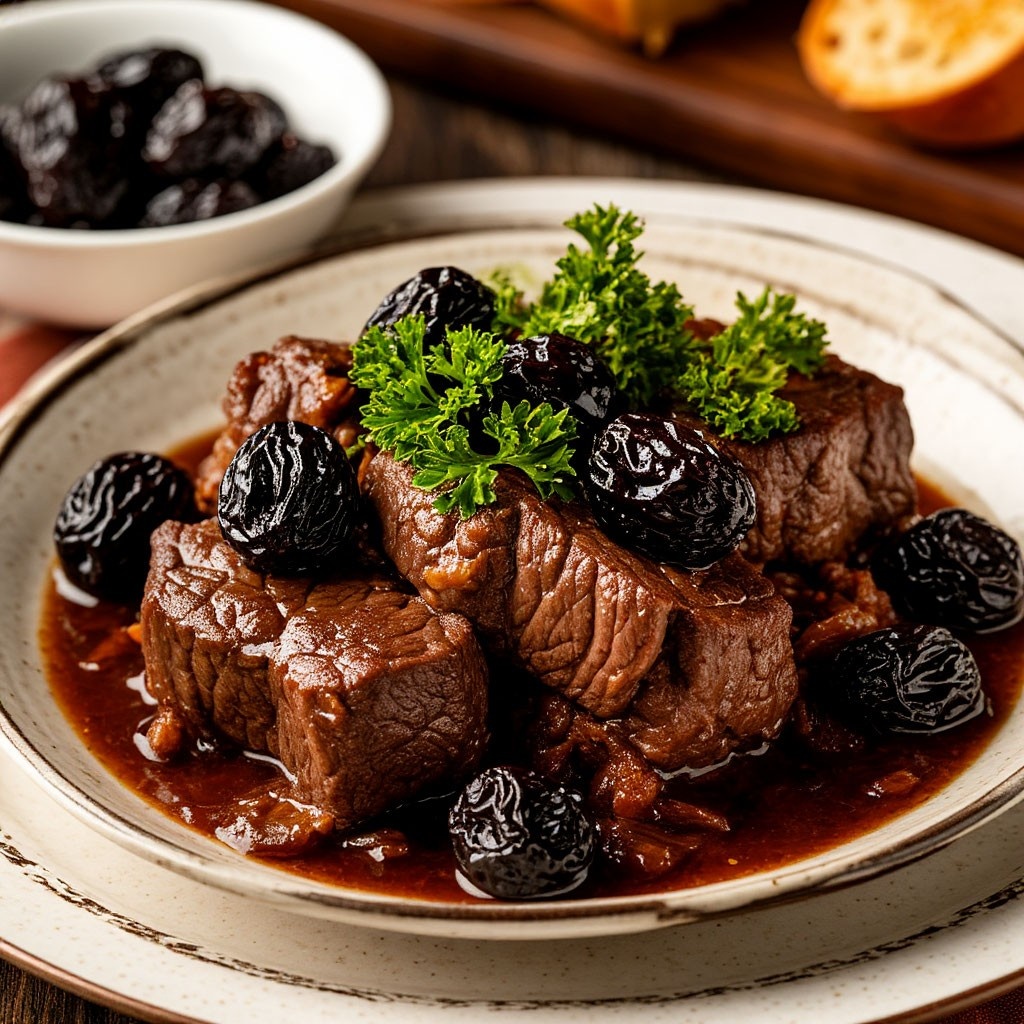 Говядина с черносливом