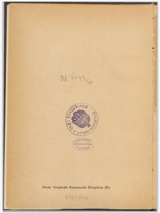 штампик Польского госарзива на обороте исследования В.Шама