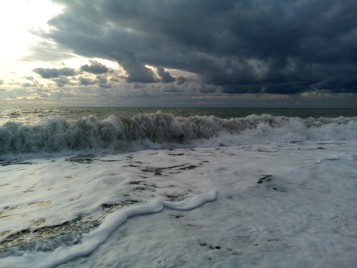 Уч дере, шторм