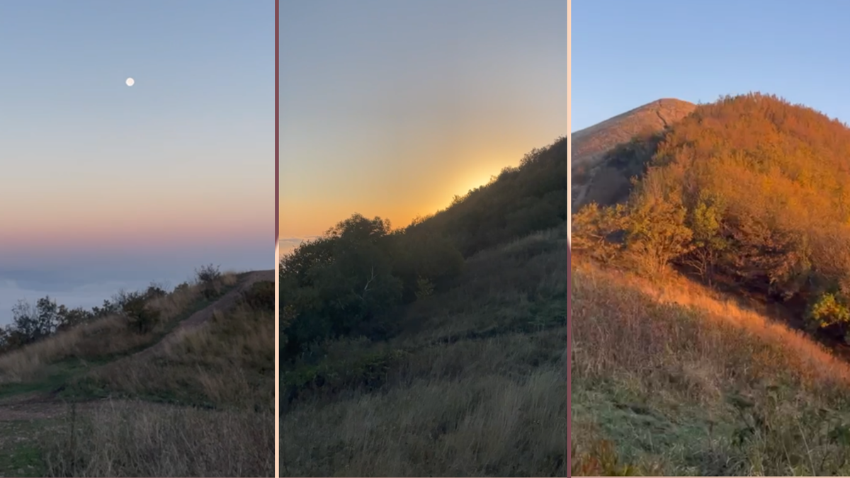 Те самые фото, сделанные Александром на вершине горы