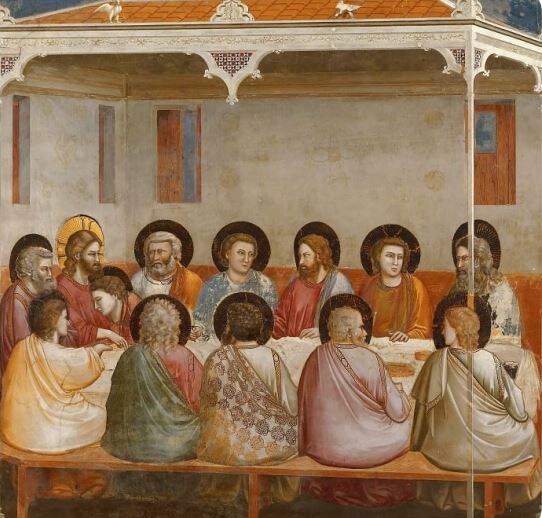 «Тайная вечеря»,  Джотто ди Бондоне (1306)