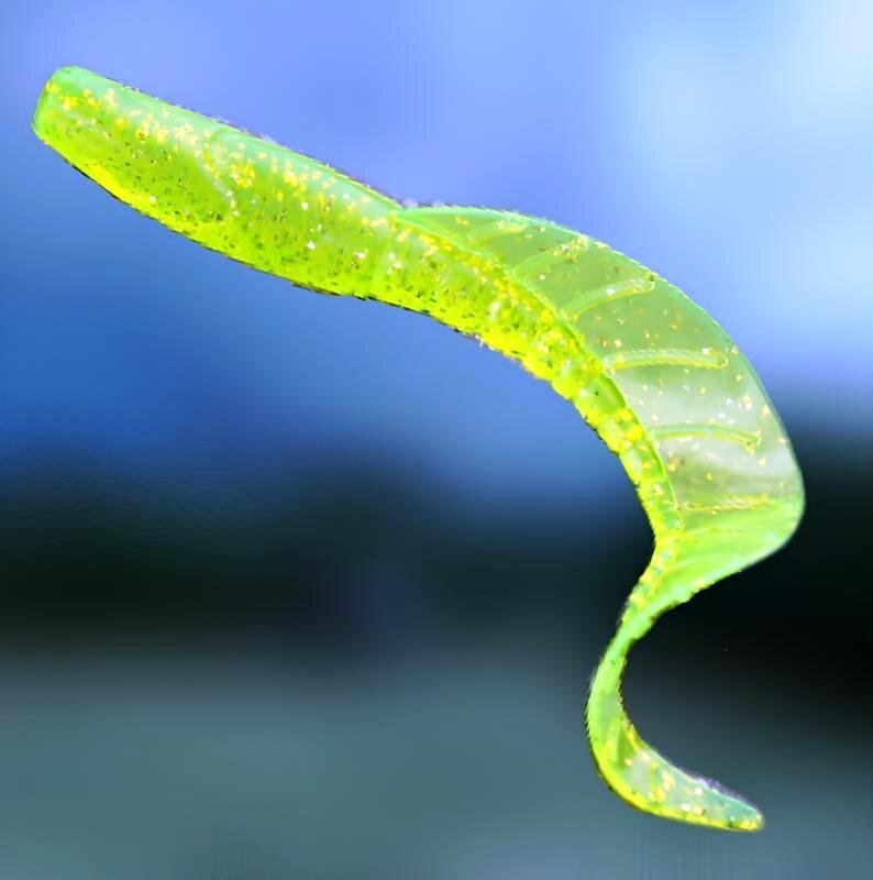 Рыболовная приманка класса "Твистер" с усиленным хвостом