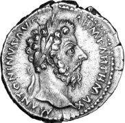 Монета с профилем Марка Аурелии