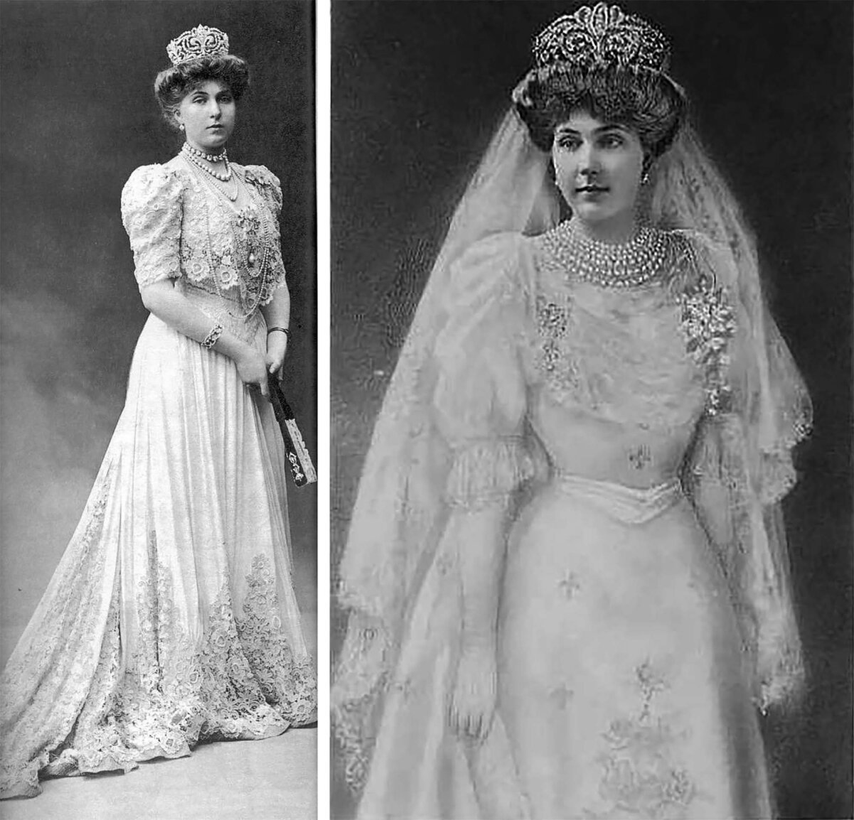 Виктория Евгения Баттенберг в Геральдической тиаре