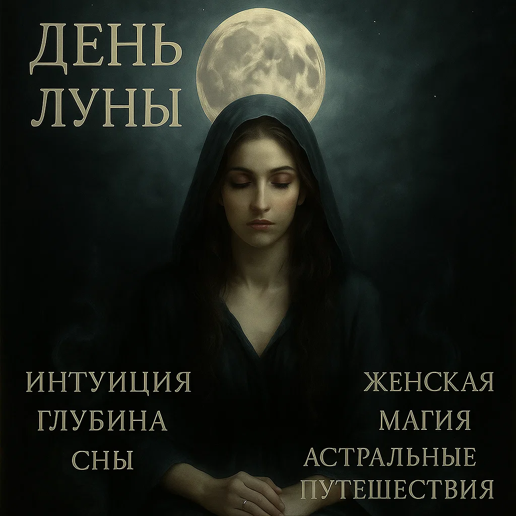 Понедельник связан с Луной, белым/серебряным цветом, лунным камнем, жасмином, белыми цветами, магией, интуицией и снами