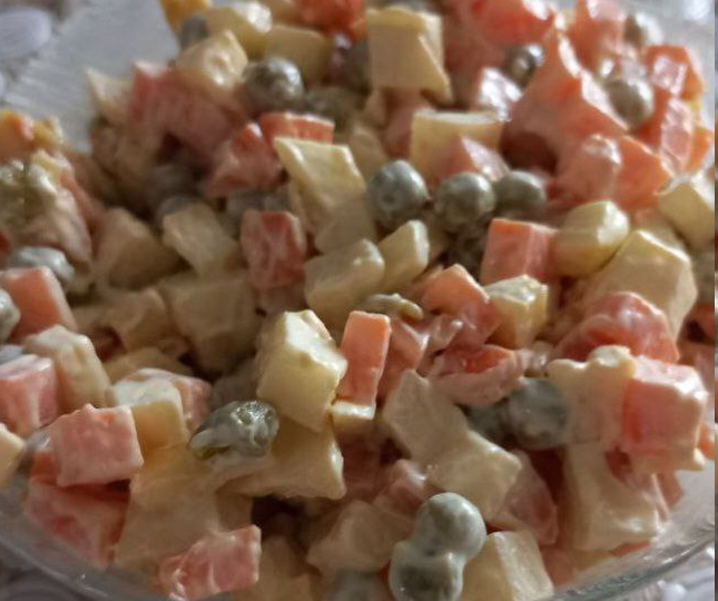 Салат "Белочка" - проще не бывает. Быстро и вкусно