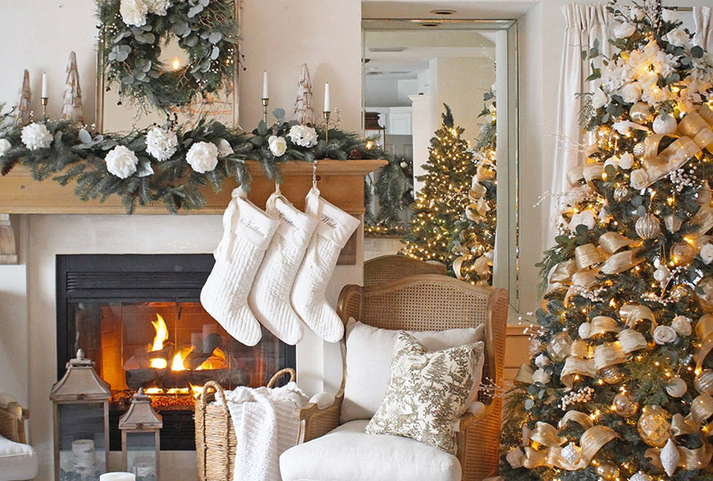 Винтажное Рождество в американском доме