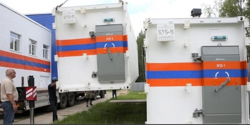    Модульные мобильные убежища. Скриншот видео