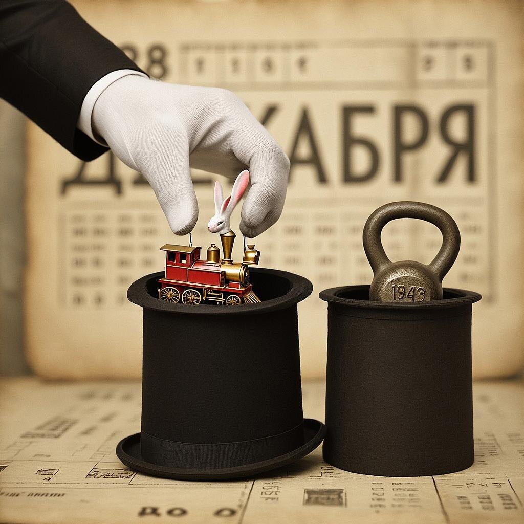 Мастер неожиданных поворотов извлекает из цилиндра Времени и кроликов, и гири