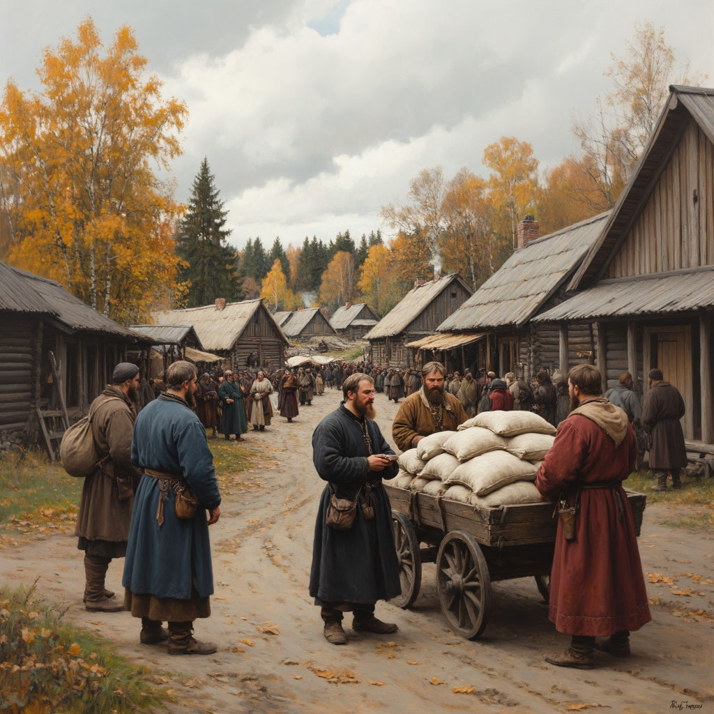  Семьи паковали свои скудные пожитки, прощались с соседями, мечтали о более добром барине и плодородной земле