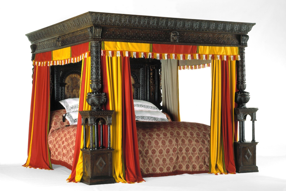 Большая кровать из Уэра, дуб, текстиль, 1590 г. © Музей Виктории и Альберта, Лондон