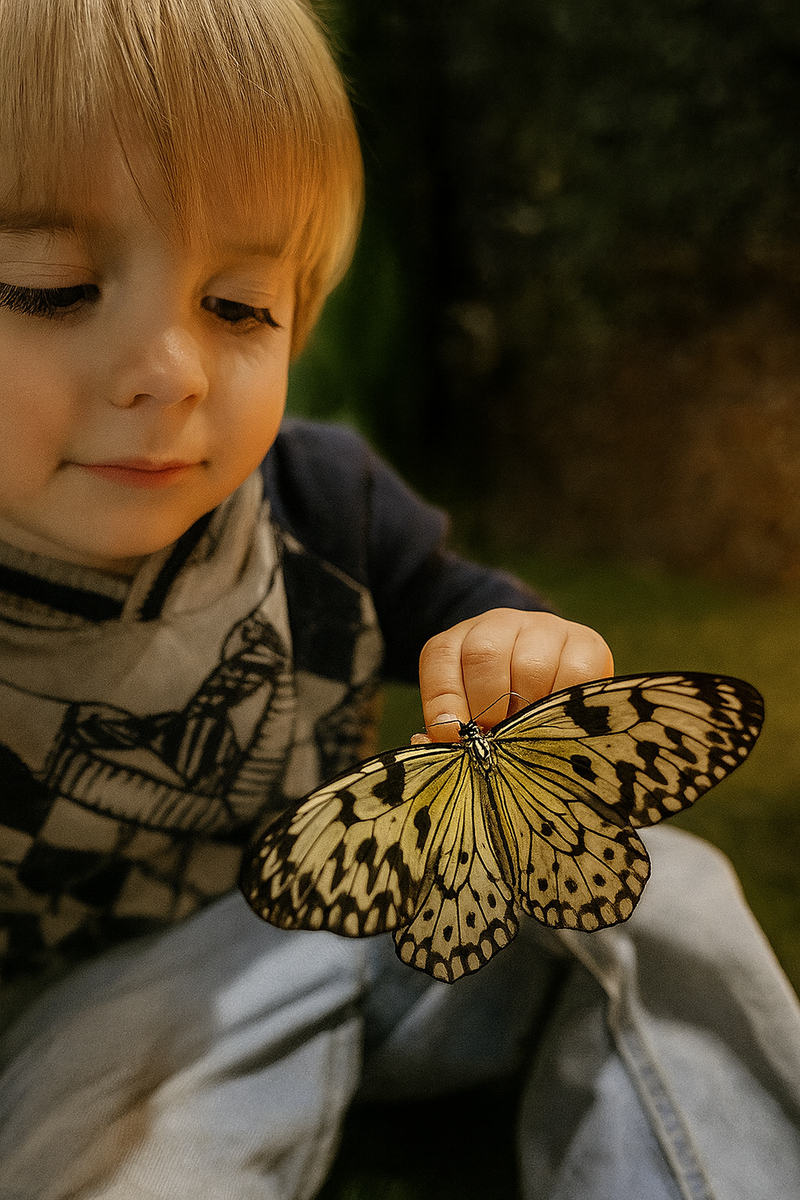 Бабочку нельзя приручить, но она может выбрать вас на мгновение.