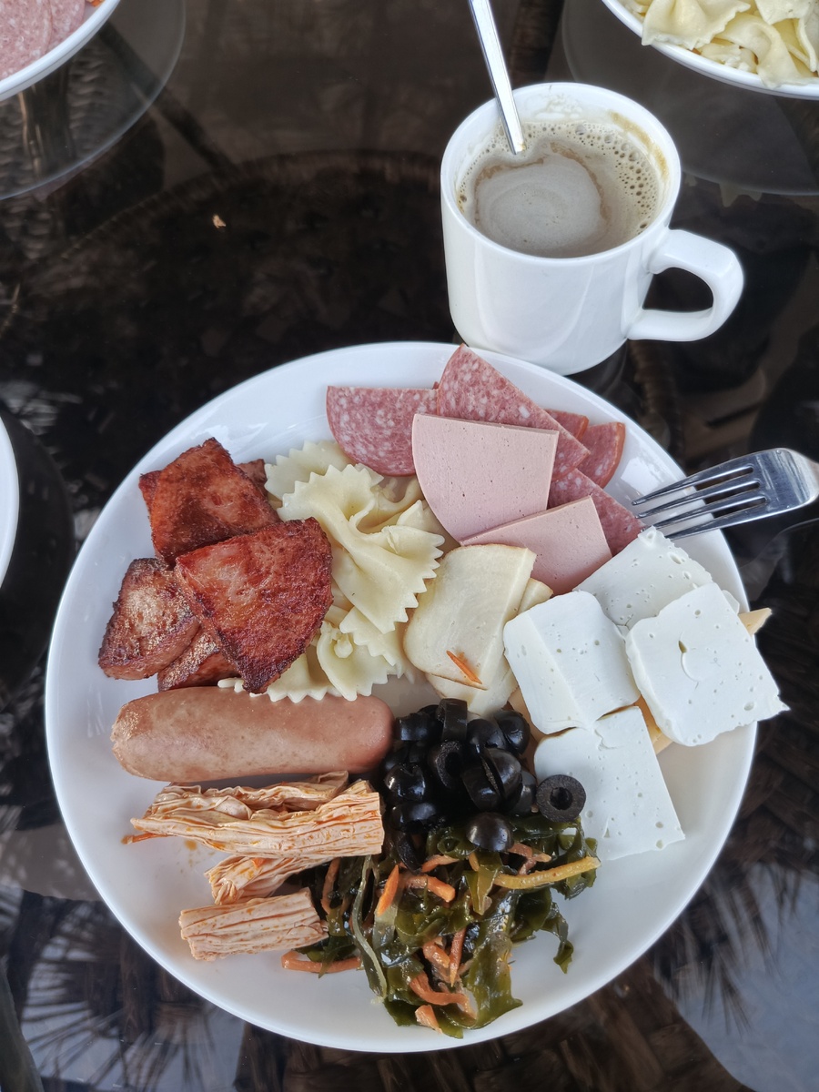 Вот такой был у меня завтрак.