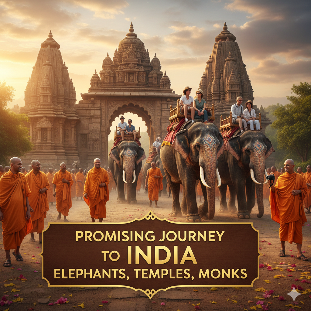 И вот она — Индия. Всплыла в ленте случайным кадром: ослепительно белый Тадж-Махал, плывущий в багровом закате. Потом ещё: лица, испещрённые морщинами-иероглифами, в глазах которых читалась какая-то древняя, не поддающаяся переводу истина; священные коровы, застывшие посреди хаотичного уличного движения, словно островки трансцендентного спокойствия; яркие, как взрыв, сари на фоне выцветших от солнца стен.