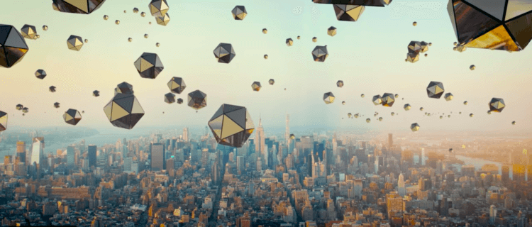 Тетраэдры представляюn квазикристаллическую спиновую сеть (QSN) – фундаментальную субструктуру пространства-времени