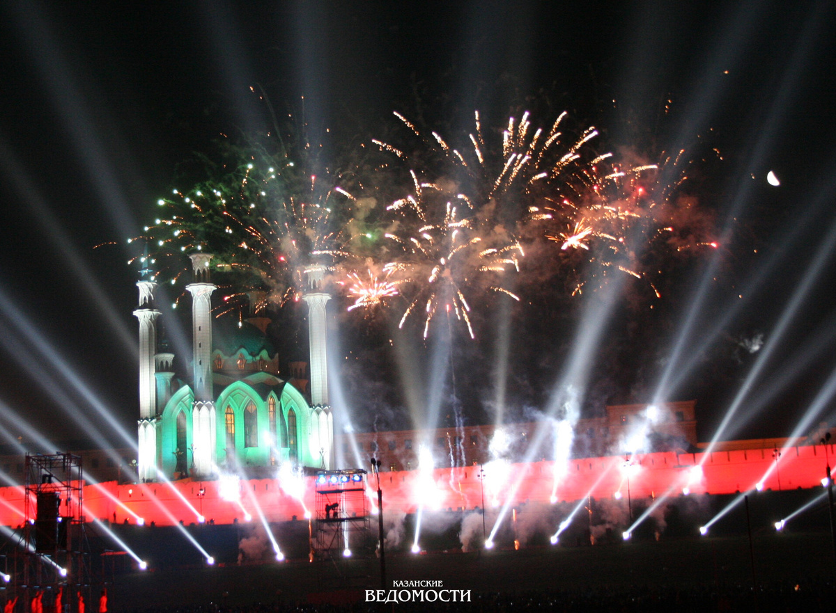 Салют в честь 1000-летия у Кремля