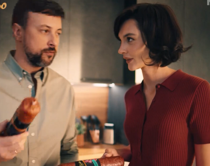 Кадр из рекламы Черкизово "О вкусах не спорят " (2025)