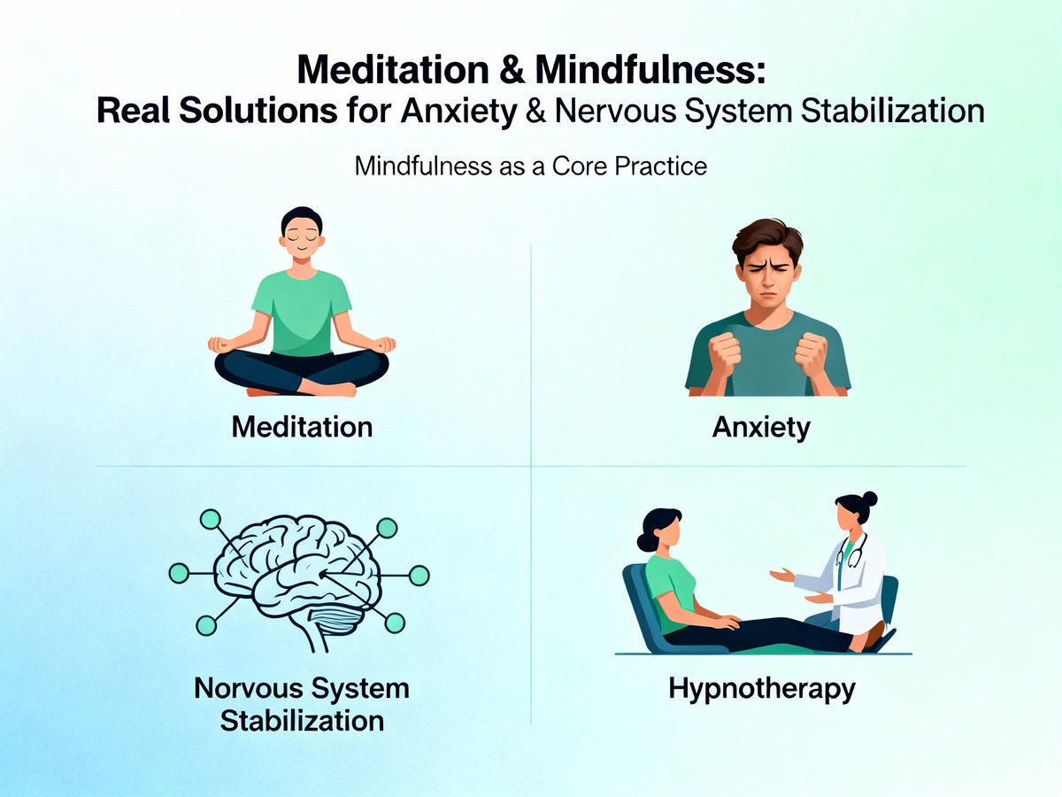 Почему медитация не помогает при тревоге — что работает на самом деле