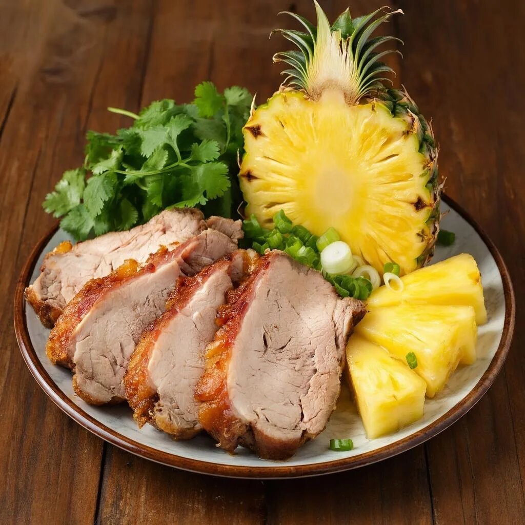 свинина с ананасами по-китайски