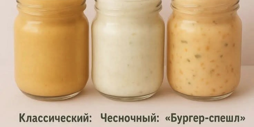 Три идеальных соуса для домашнего бургера: классический, чесночный и “Бургер-спешл”