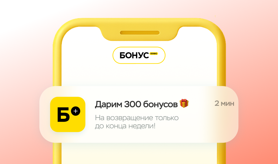 БонусПлюс: реактивация клиентов шаг 2