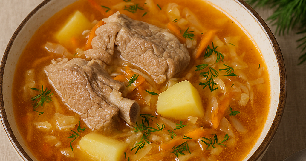 Ароматные щи со свининой: простой рецепт, который всегда получается