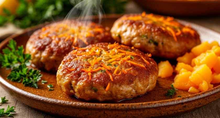    Обычные котлеты больше не жарю: беру тыкву и фарш — готовлю к ужину эту вкуснятину. Едят все, еще и добавки требуют