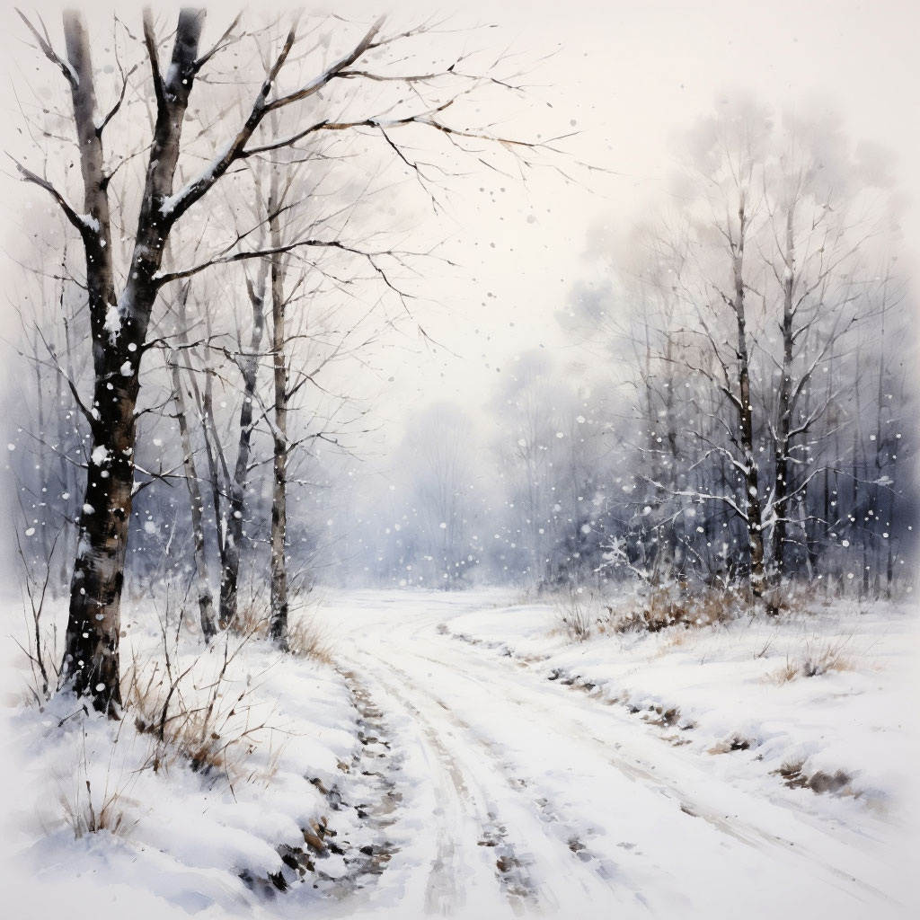 Первый снег.