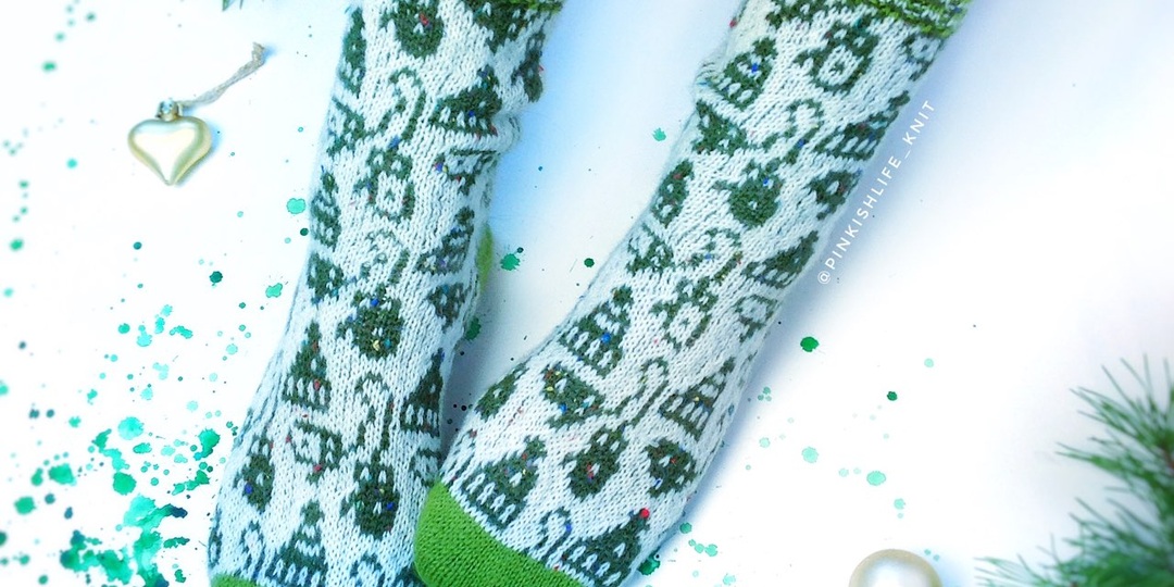 Пора вязать жаккардовые носки в новогодней тематике - мастер-класс с видео-уроками "Очень теплые носки".