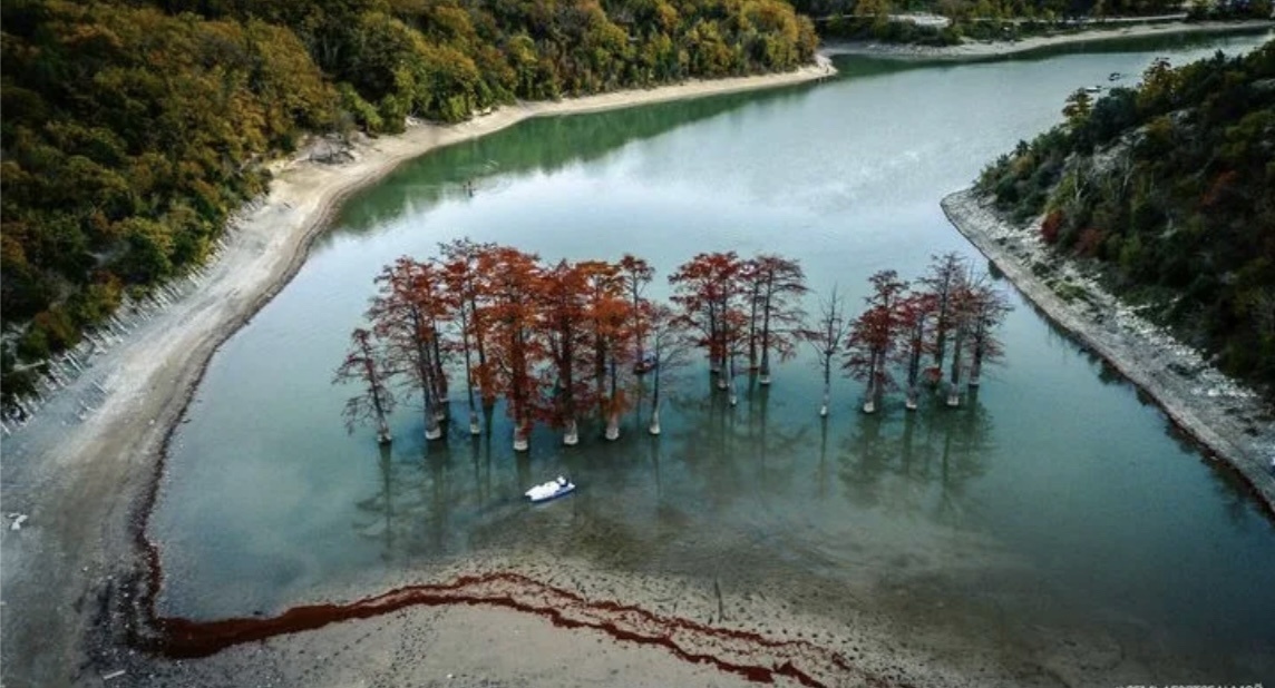 Вот так выглядит Кипарисовое озеро сверху. Фото из интернета