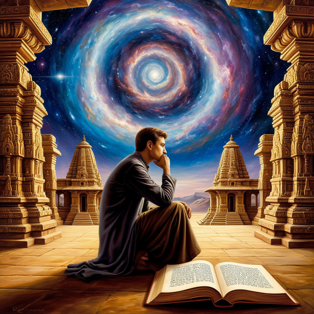 Иллюстрация "Ноосфера и Мировая Душа" создана сетью Шедеврум