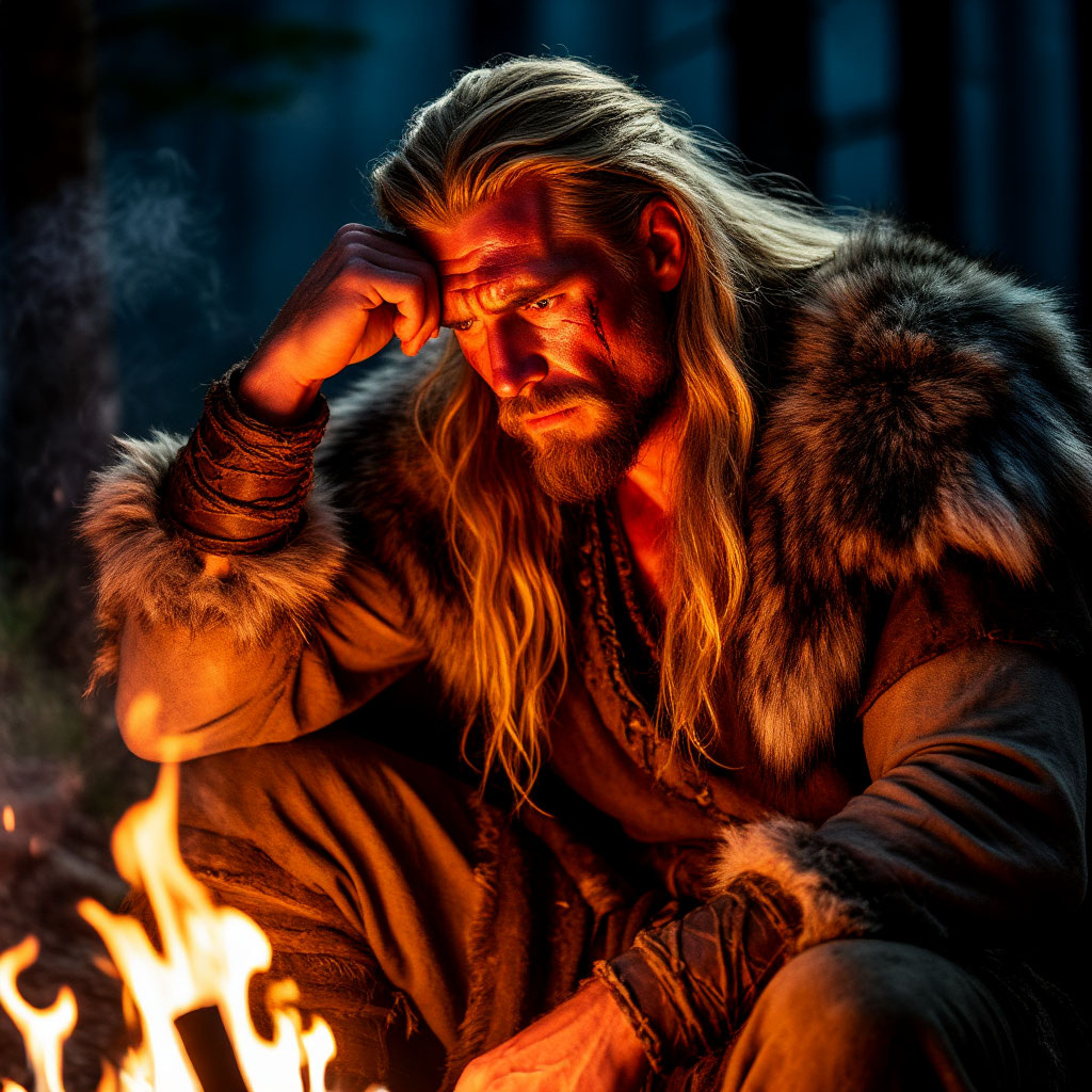 Иллюстрация "Ра-Мег Мыслитель" создана сетью Шедеврум