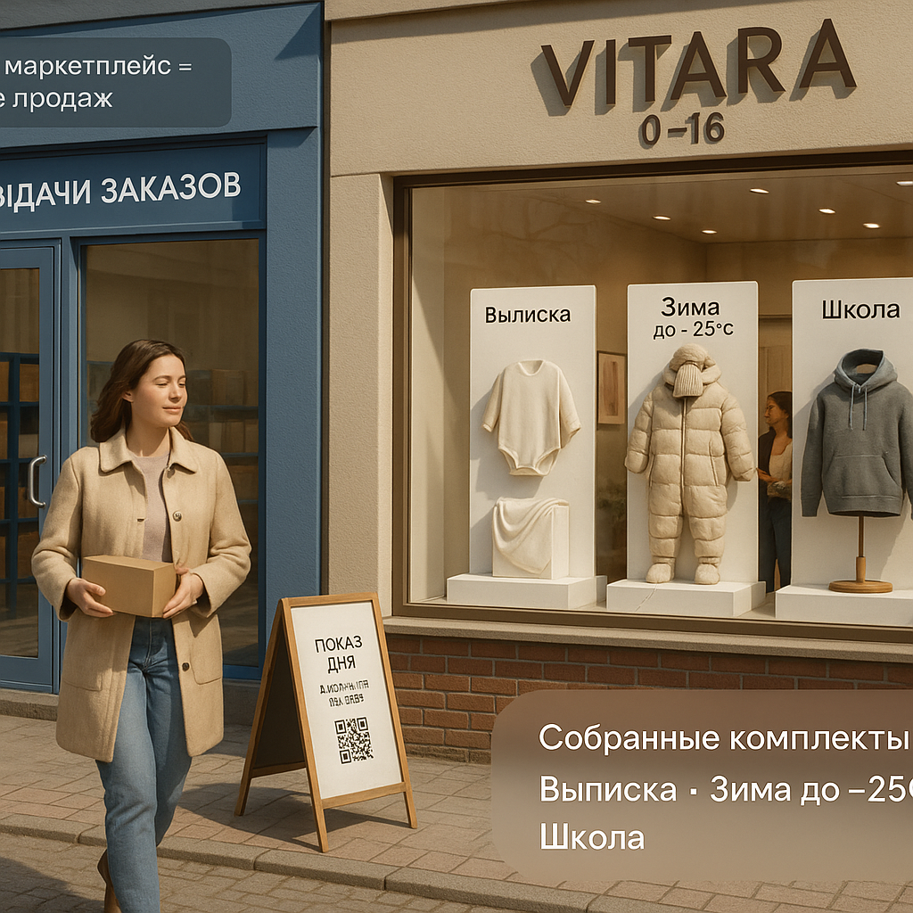 Контекст. Малый бизнес растёт и цифровизируется (онлайн-продажи, автоматизация складов), но осенью деловая активность просела; комиссии маркетплейсов скорректированы. На этом фоне Ozon открывает офлайн-точки в жилых районах (витрина + самовывоз), меняя распределение трафика у ПВЗ и вокруг них.