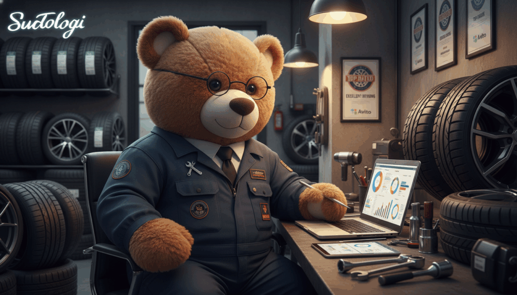    Топ-позиции в Авито Шиномонтаж Суетолог