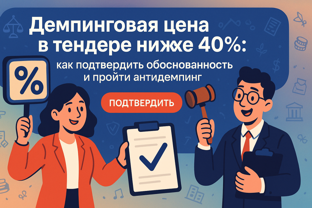   Демпинговая цена в тендере ниже 40%: как подтвердить обоснованность и пройти антидемпинг