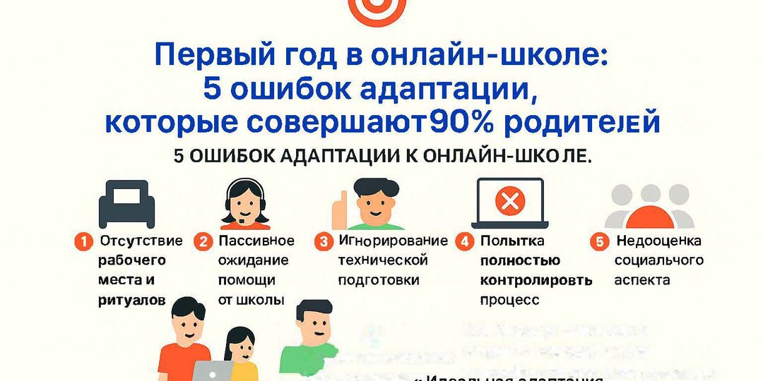Первый год в онлайн-школе: 5 ошибок адаптации, которые совершают 90% родителей.