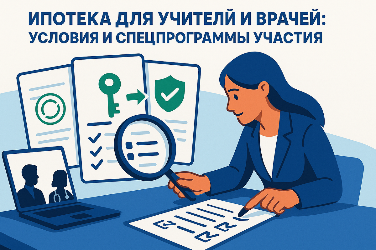    Условия ипотеки для учителей и врачей Юлия Сергеевна Рослякова