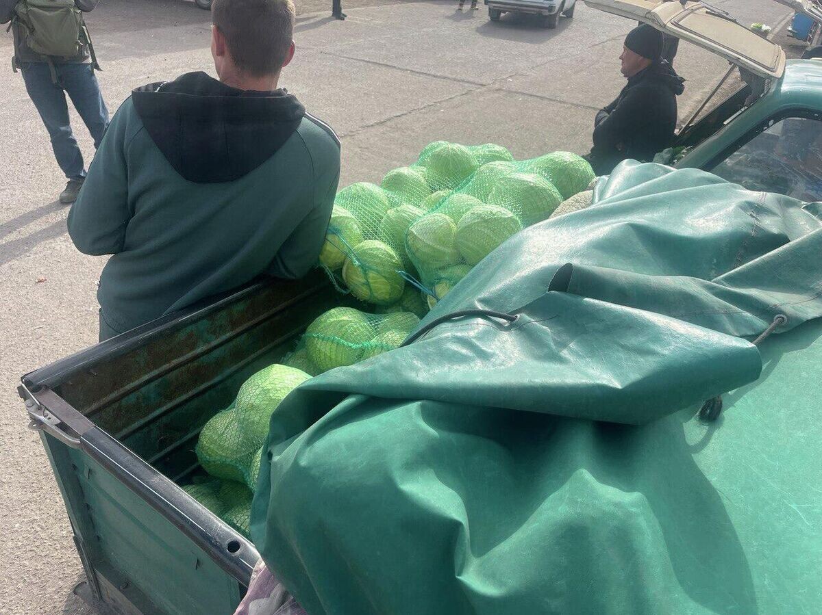    Фермеры на рынке в Великих Копанях© РИА Новости / Михаил Кевхиев