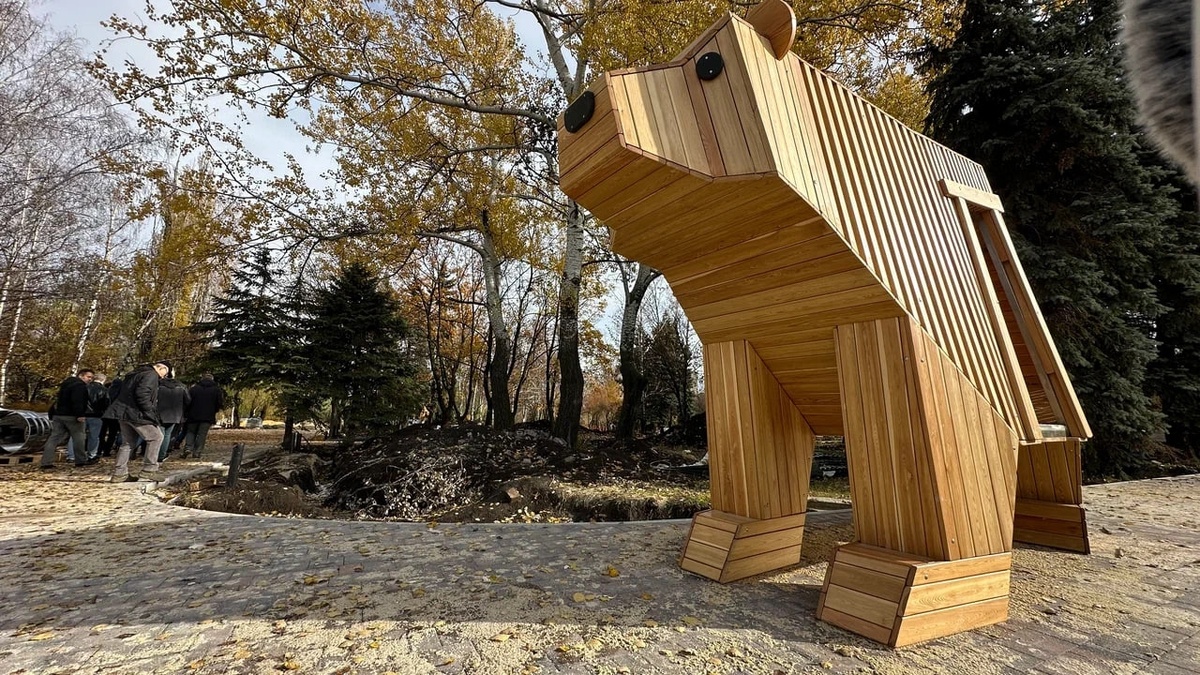    Артобъект в виде медведя украсит сквер Девятой пятилетки в Макеевке