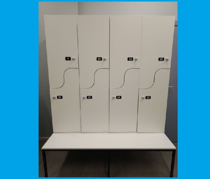 Детские шкафчики в фитнесс-центре