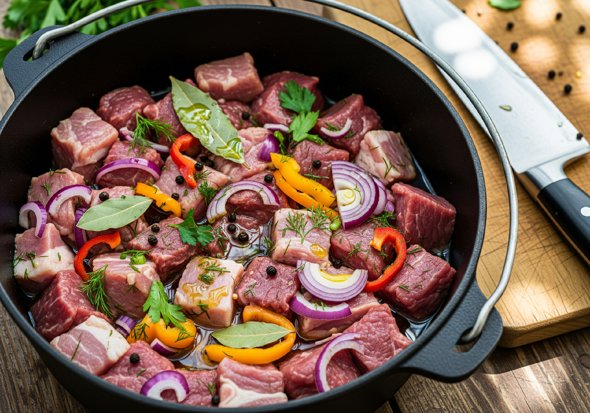 Подготовьте мясо