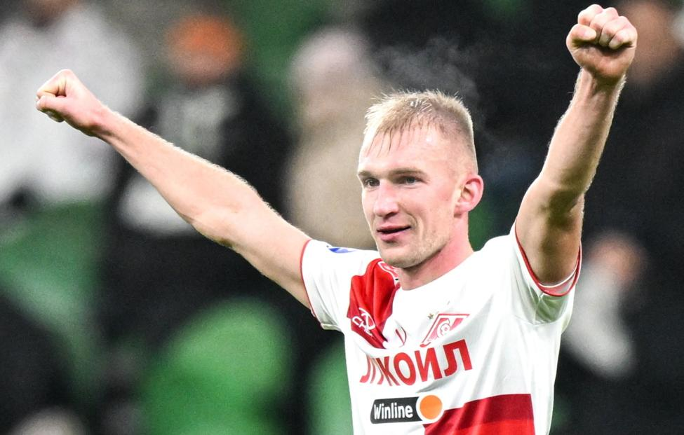 Правый защитник московского "Спартака" Даниил Денисов. Фото из интернета.