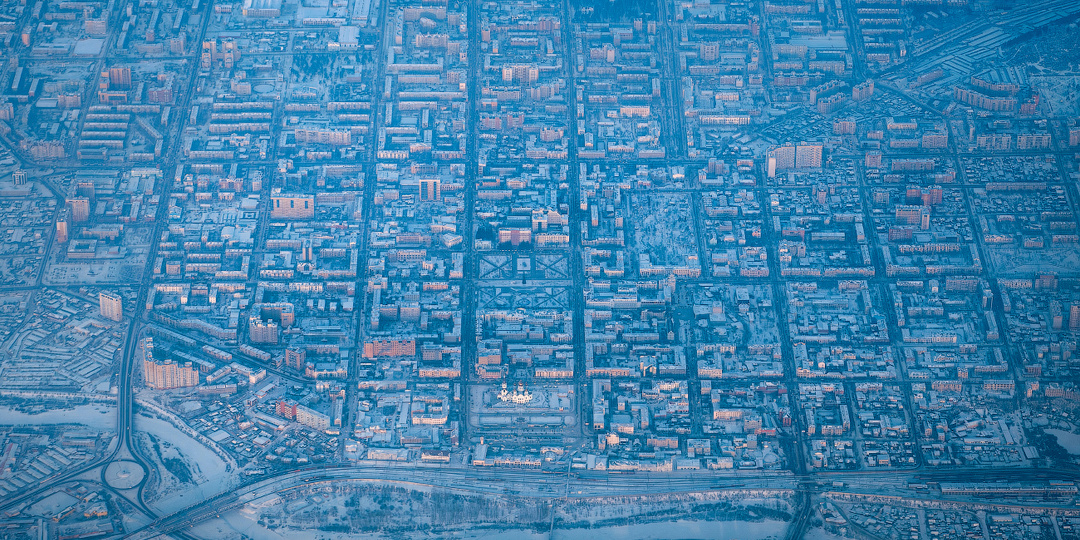 Города накрывает снегом