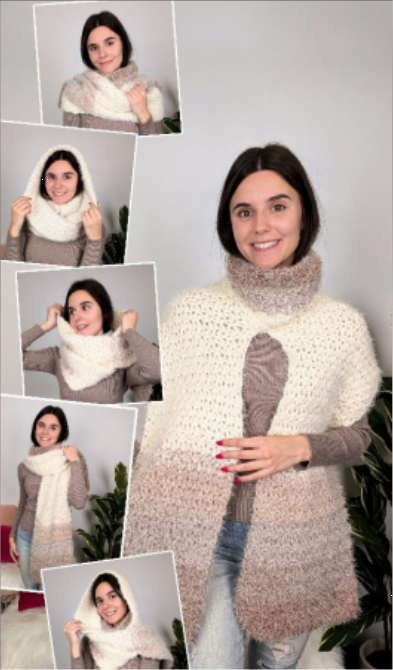 шарф-капюшон