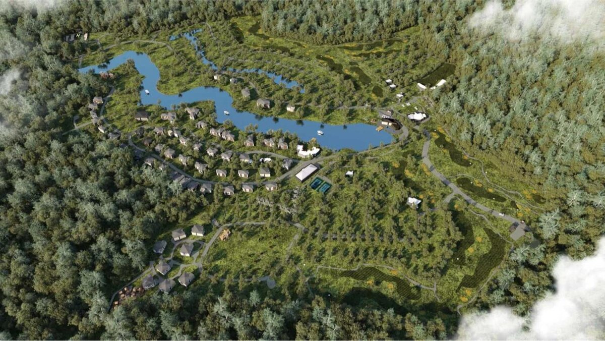 Так выглядит поселок Agalarov Estate с высоты птичьего полета