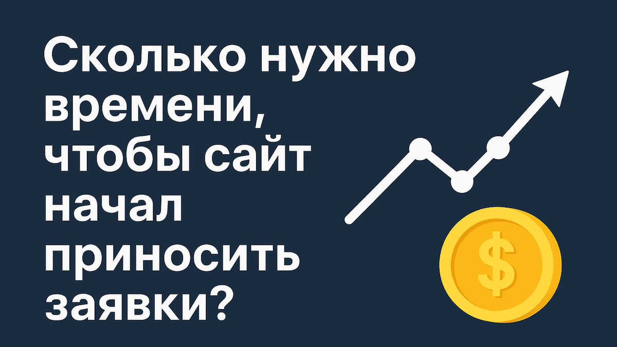 Сколько нужно времени, чтобы сайт начал приносить заявки